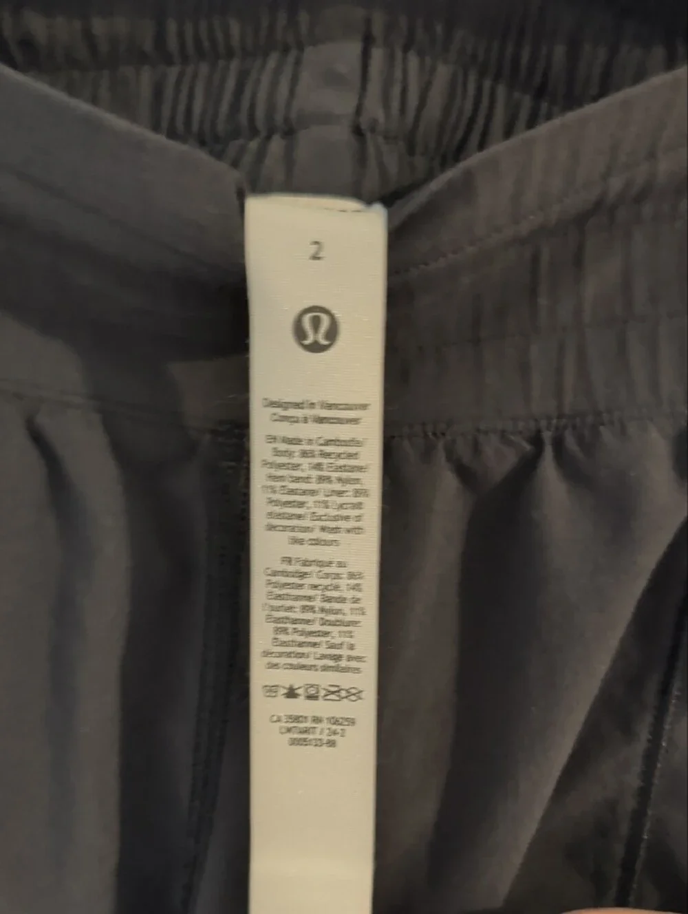 lululemon athletica Black Athletic Shorts with High Elastic Waistband
